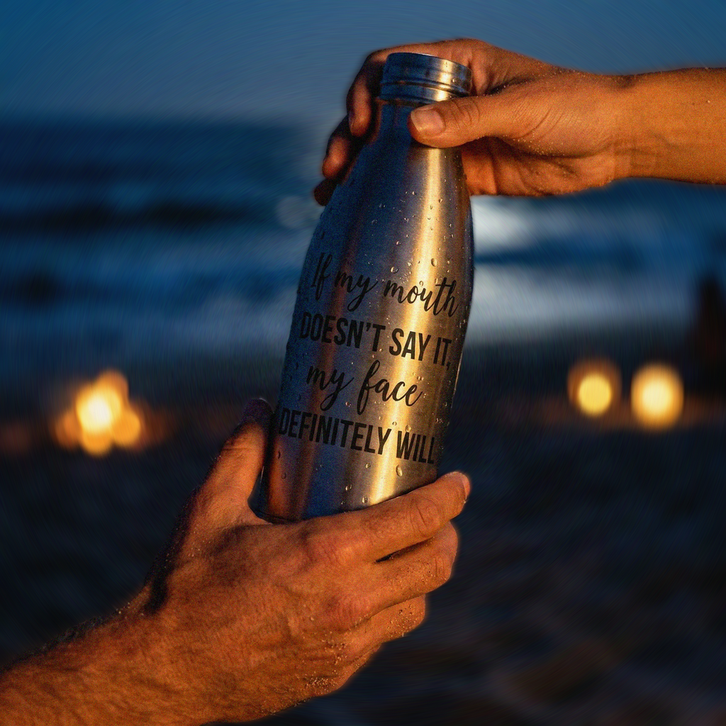 My Face Will - Stainless Steel Water Bottle